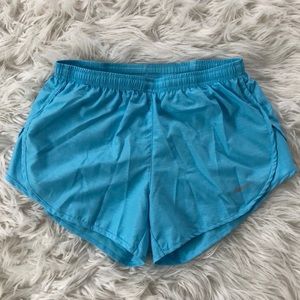 Blue Nike shorts